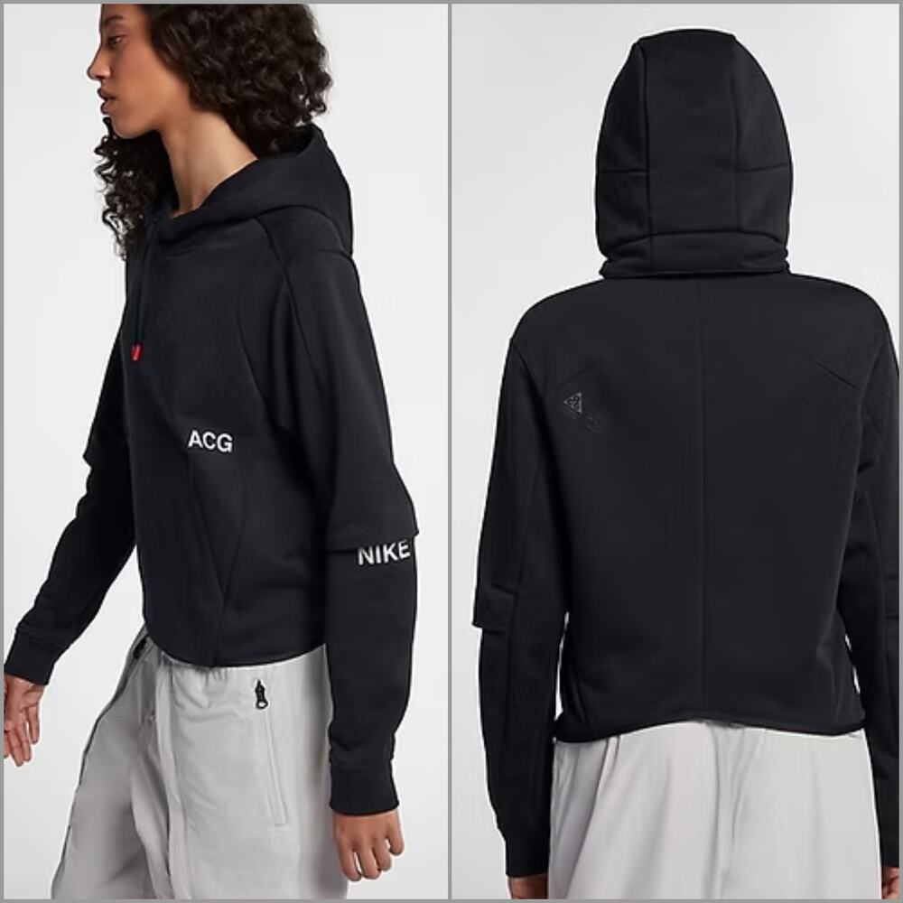 Nike Lab ACG Women's Pullover Hoodie In Black size Large